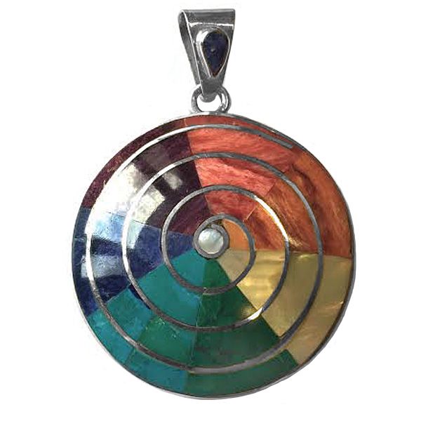 Multi Stone Peruvian Pachamama Pendant Offerings Jewelry By Sajen