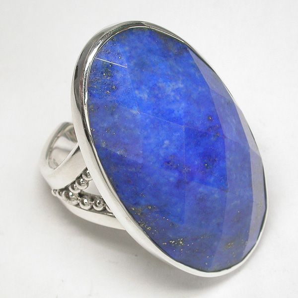 Faceted Lapis Ring - Offerings Jewelry by Sajen