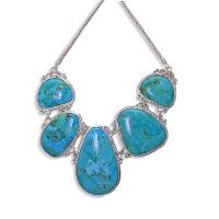 Turquoise (Stabilized) Freeform Necklace