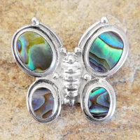 One of a Kind PIN ONLY Paua Shell Butterfly Pin