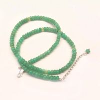 Chrysoprase and Peridot Beaded Necklace 18" + 2" ext