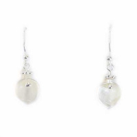 Mother of Pearl Calla Lily Dangle Earrings