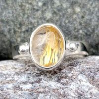 Golden Hair Rutilated Quartz Ring