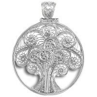 Filigree Silver Tree Of Life Pendant
