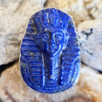 Sterling Silver Lapis Pharaoh Ring