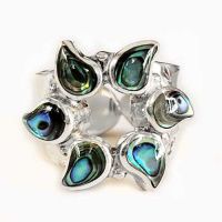 Sterling Silver and Paua Shell Ring