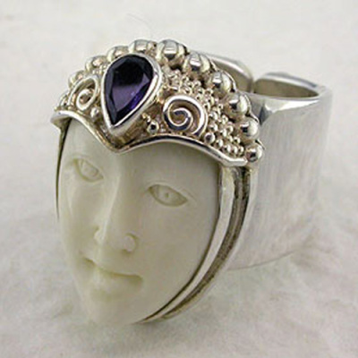 Goddess Ring with Iolite