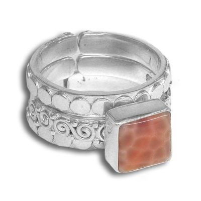 Fire Agate Stack Ring