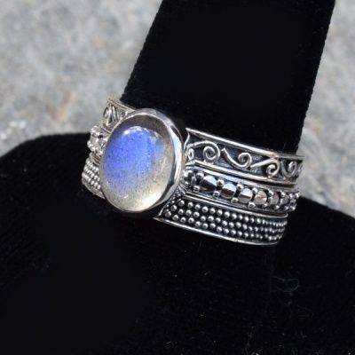 One-of-a-Kind Labradorite Stack Ring