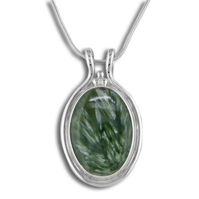 Sterling Pendant with Seraphinite