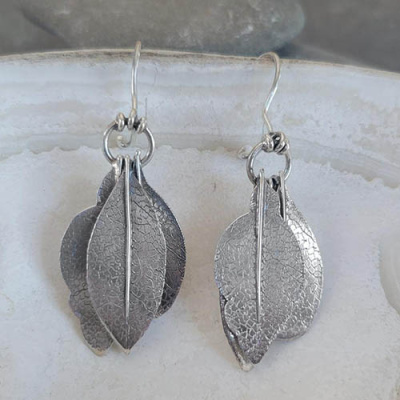 Peruvian Sterling Silver "Kintus" Earrings 