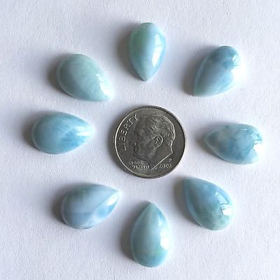 Offerings Sajen Discounted 10x15mm Pears of Natural Larimar