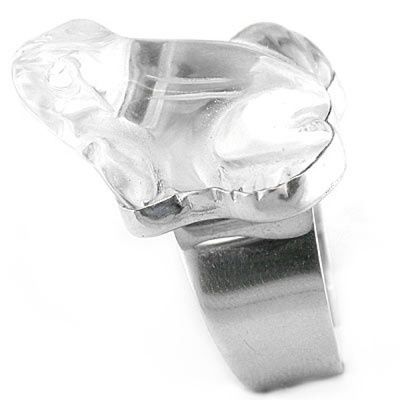Crystal Frog Ring